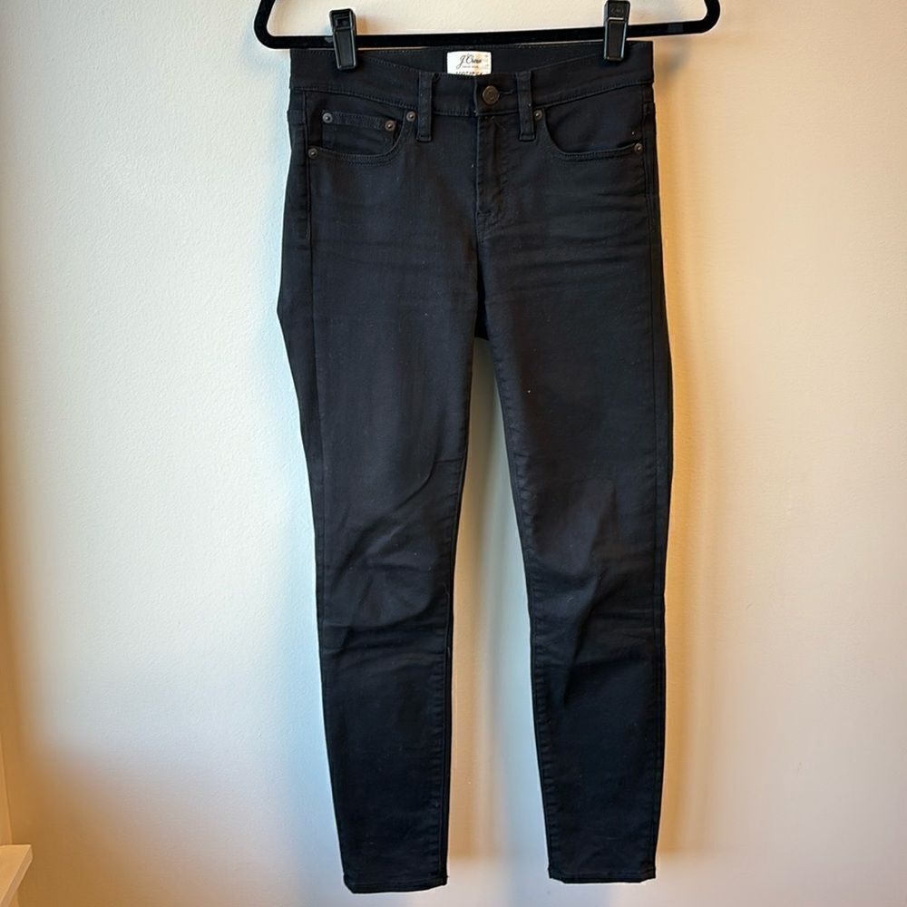 J. Crew jeans black 25 toothpick skinny